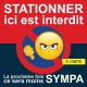 Autocollant interdiction de stationner