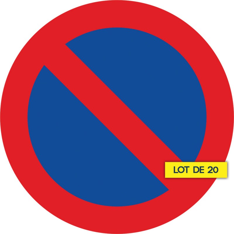 Stickers interdit de stationner difficiles à décoller.