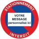 Sticker interdiction de stationner à personnaliser