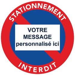 Autocollants "Stationnement interdit" à personnaliser Par 500