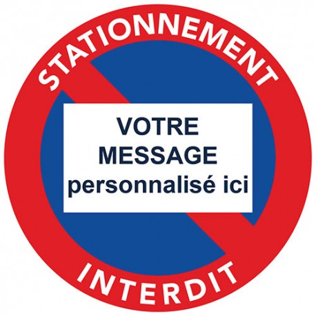 Sticker interdit de stationner Etiquette & Autocollant