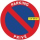 Le stationnement est interdit sur parking privé