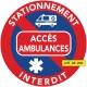 Stationnement interdit sur les accès et voies réservées ambulances