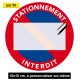 Stickers de stationnement interdit à personnaliser soi-même