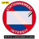 Stickers de stationnement interdit à personnaliser soi-même