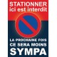 Lot d'autocollants de stationnement gênant