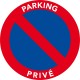 Le stationnement est interdit sur parking privé