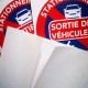 interdiction de stationner devant une sortie de voitures