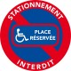 Stationnement réservé aux handicapés