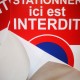 Autocollant interdiction de stationner