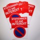 Autocollant interdiction de stationner