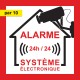 Autocollant protection maison alarme