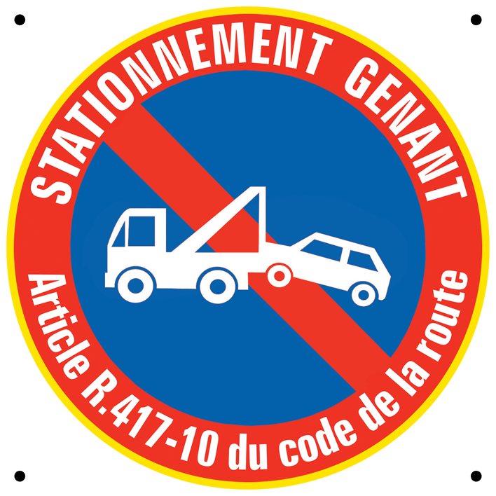 Panneau de stationnement gênant