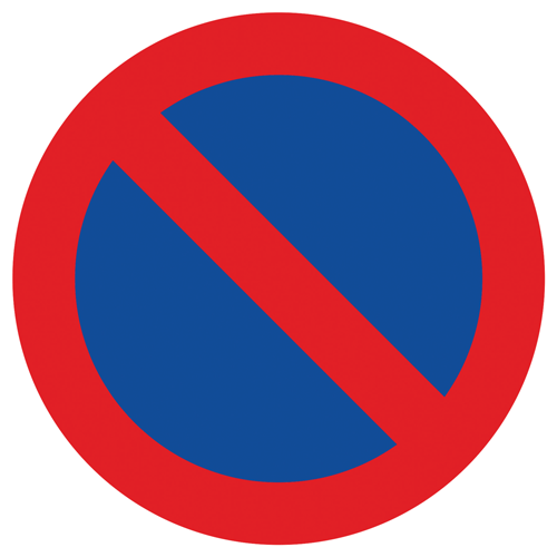 autocollant pour stationnement interdit
