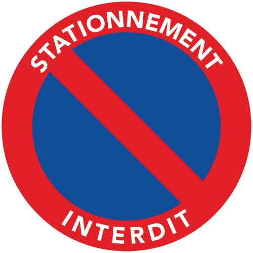 sticker dissuasif de stationnement interdit