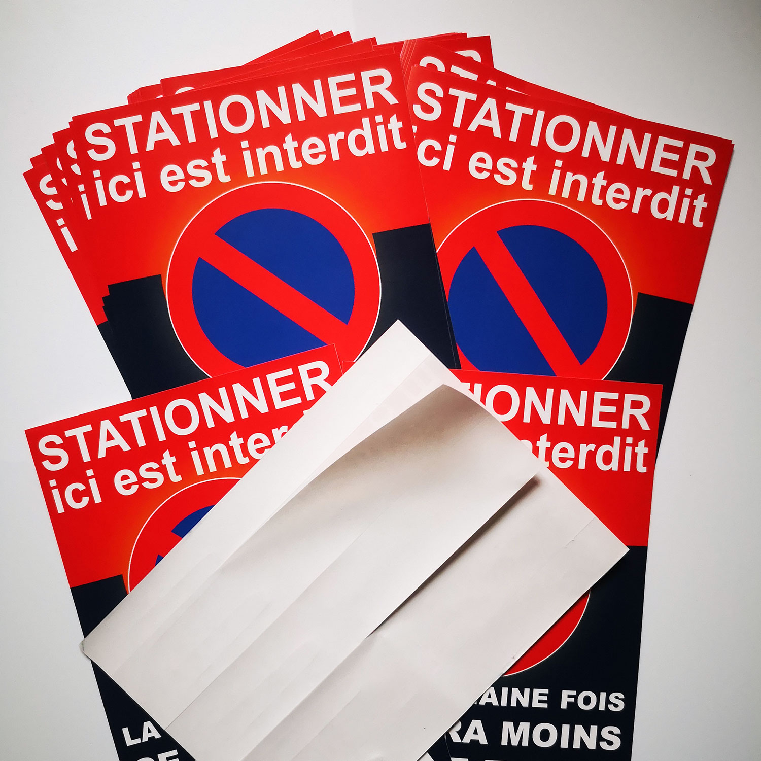 autocollants de stationnement interdit dissuasifs