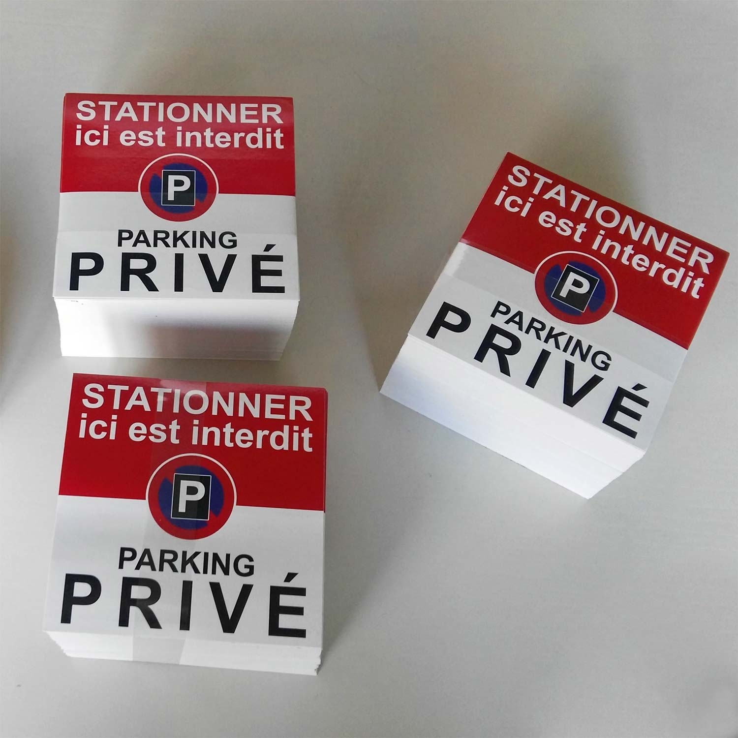 stationnement interdit sur les parking privés