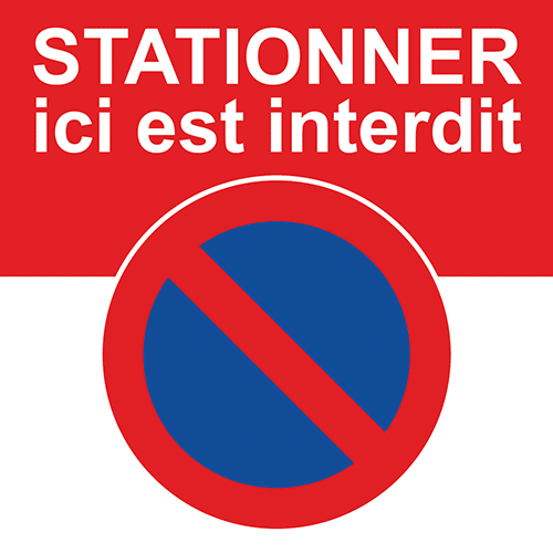 vous ne devez pas stationner ici !