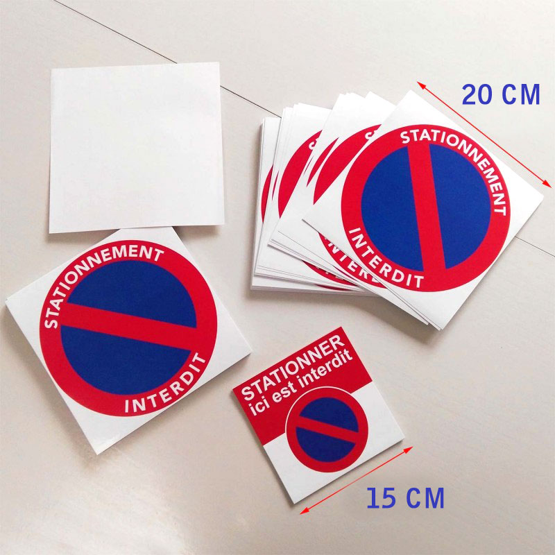 sticker interdiction de stationner