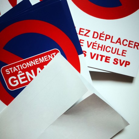 Autocollant « Stationnement gênant », vue 12
