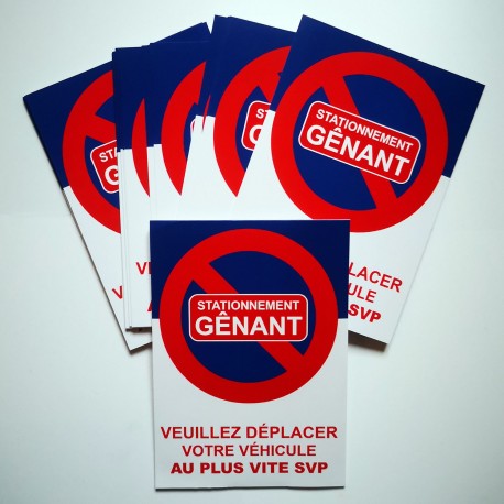 Autocollant « Stationnement gênant », vue 4