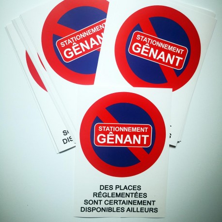 Autocollant « Stationnement gênant », grand format A5, vue 8