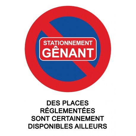 Autocollant « Stationnement gênant », grand format A5, vue 9