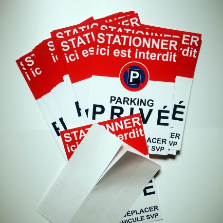 Autocollant parking privé « Stationner ici est interdit », vue 14