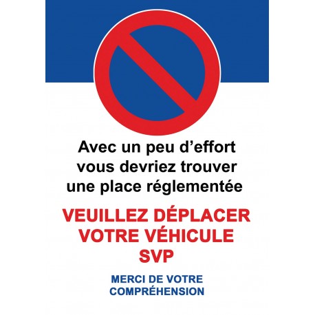 Autocollant stationnement interdit grand format A5, vue 2