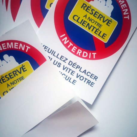 Autocollant « Réservé à notre clientèle », vue 12