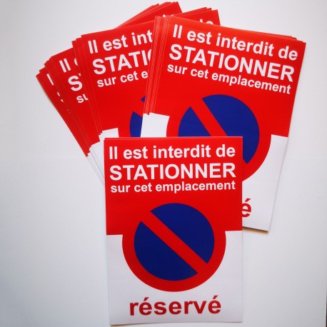 Autocollant stationnement réservé « Il est interdit de stationner », vue 16
