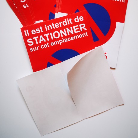 Autocollant stationnement réservé « Il est interdit de stationner », vue 5