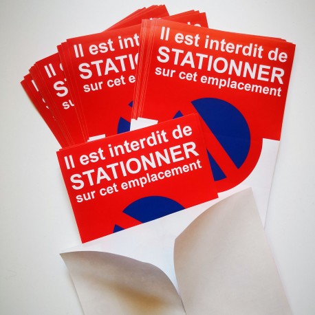 Autocollant stationnement réservé « Il est interdit de stationner », vue 7