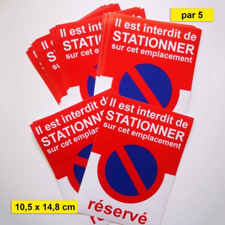 Autocollant stationnement réservé « Il est interdit de stationner », vue 9