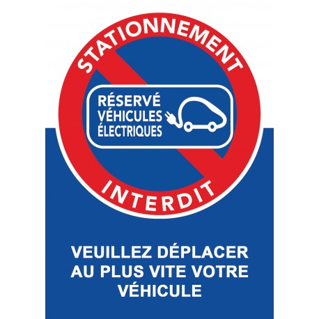 Autocollant « Réservé véhicules électriques », vue 2