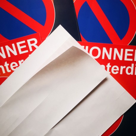Autocollant « Stationner ici est interdit. La prochaine fois, ce sera moins sympa », A5, vue 3