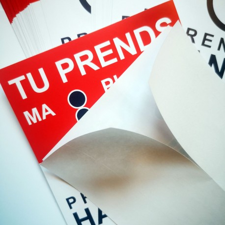 Autocollant « Tu prends ma place, prends mon handicap », vue 4