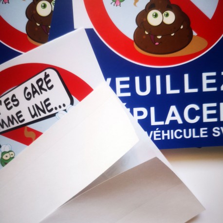 Autocollant « Tu t'es garé comme une merde », vue 10