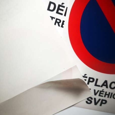 Autocollant « Déplacez votre véhicule SVP », grand format A5, vue 7
