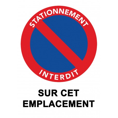 Autocollant « Stationnement interdit sur cet emplacement », grand format A5, vue 10