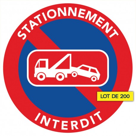 Autocollant stationnement interdit, pictogramme fourrière, vue 8