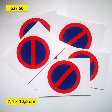 Petit autocollant stationnement interdit, 7,4 × 10,5 cm, vue 5