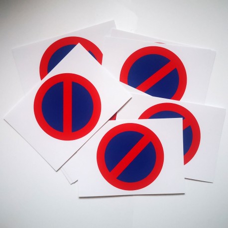 Petit autocollant stationnement interdit, 7,4 × 10,5 cm, vue 7