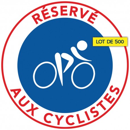 Autocollant « Réservé aux cyclistes », vue 11