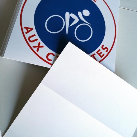 Autocollant « Réservé aux cyclistes », vue 4