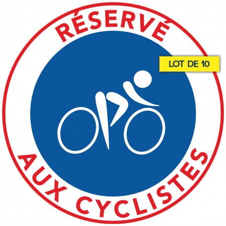 Autocollant « Réservé aux cyclistes », vue 7