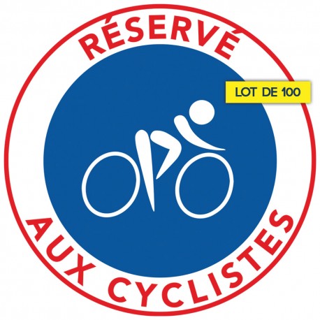 Autocollant « Réservé aux cyclistes », vue 9