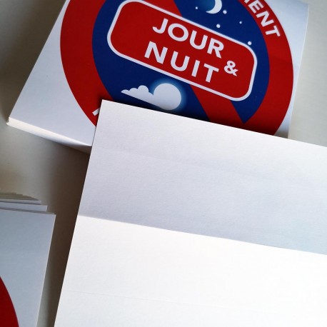 Autocollant stationnement interdit « Jour & nuit », vue 3