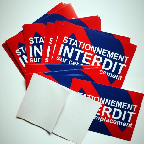 Autocollant « Stationnement interdit sur cet emplacement », petit format, vue 7
