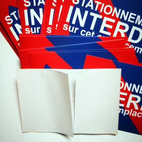 Autocollant « Stationnement interdit sur cet emplacement », petit format, vue 8